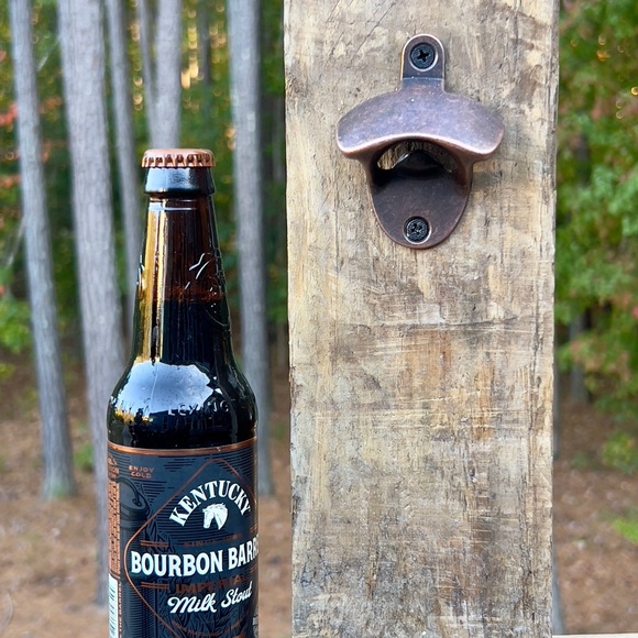 Rustic Brown Wall-Mounted Bottle Opener - Picture 4 of 6